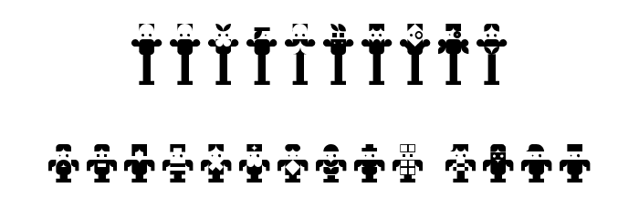 RoBo Regular Font OTHER CHARS