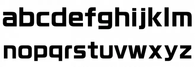 RoGSanSrfStd-Bd Font Litere mici