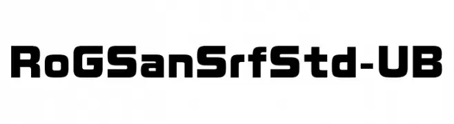 RoGSanSrfStd-UB  Descarca Fonturi Gratis