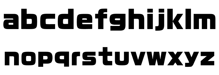 RoGSanSrfStd-UB Font LOWERCASE