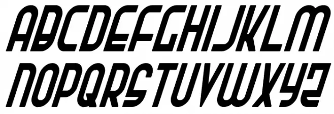 Ro'Ki'Kier Condensed Italic Fuentes MINÚSCULAS