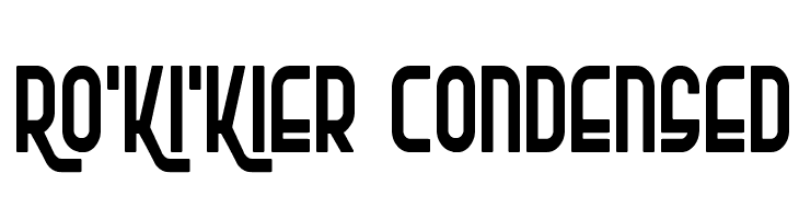 Ro'Ki'Kier Condensed  font caratteri gratis