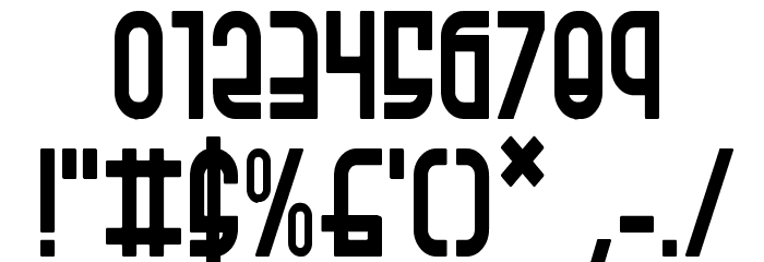Ro'Ki'Kier Condensed Font OTHER CHARS