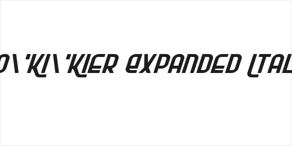 Ro'Ki'Kier Expanded Italic Logo