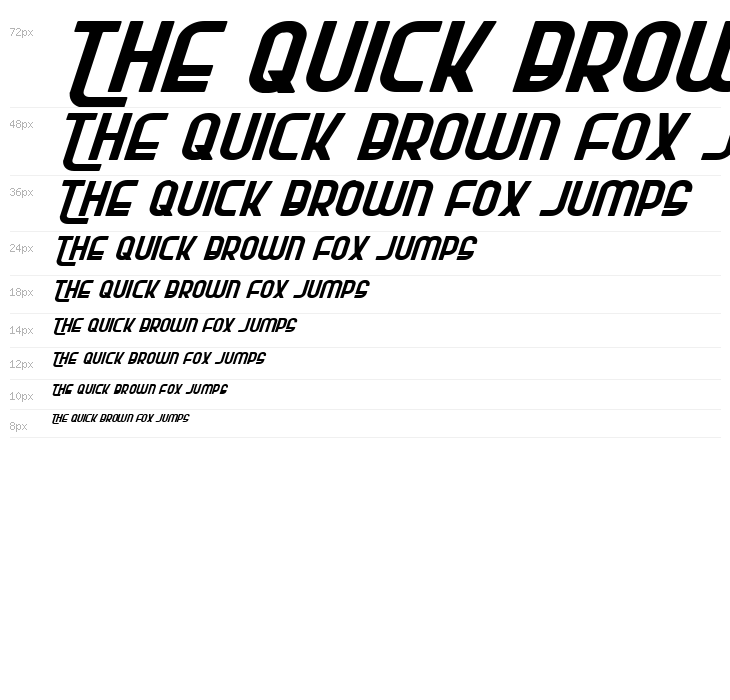 Ro'Ki'Kier Expanded Italic Waterfall