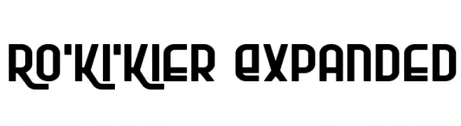 Ro'Ki'Kier Expanded  Скачать бесплатные шрифты