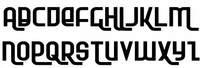 Ro'Ki'Kier Expanded Font UPPERCASE