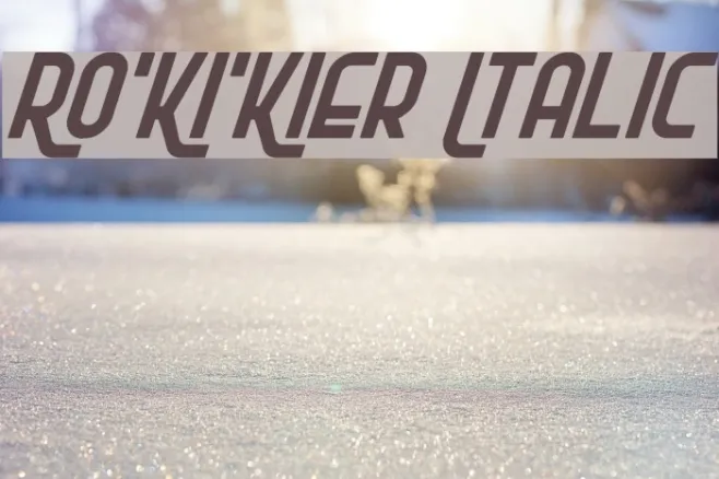 Ro'Ki'Kier Italic Example 3
