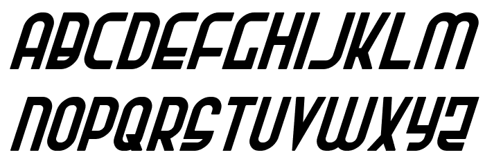 Ro'Ki'Kier Italic Font LOWERCASE