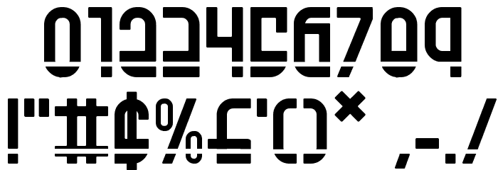 Ro'Ki'Kier Laser Font OTHER CHARS