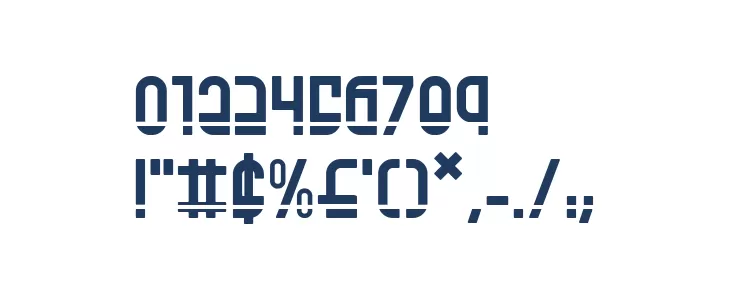 Ro'Ki'Kier Laser Font OTHER CHARS