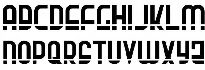 Ro'Ki'Kier Laser Font Litere mici