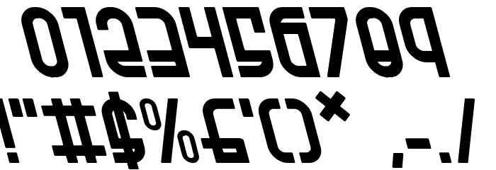 Ro'Ki'Kier Leftalic Font OTHER CHARS