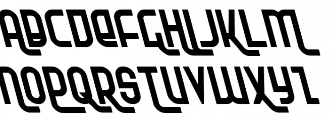 Ro'Ki'Kier Leftalic Шрифта ВЕРХНИЙ