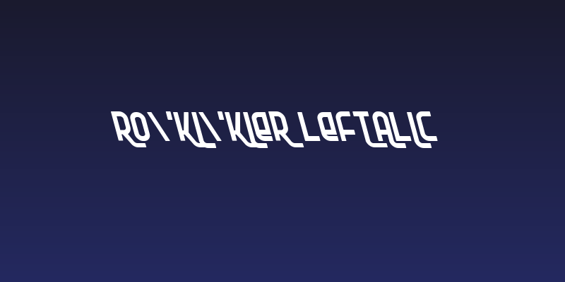 Ro'Ki'Kier Leftalic Social Header