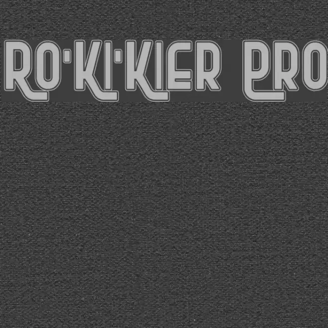 Ro'Ki'Kier Pro Font examples