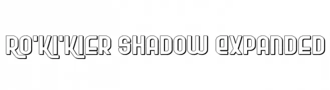 Ro'Ki'Kier Shadow Expanded  नि: शुल्क फ़ॉन्ट्स डाउनलोड