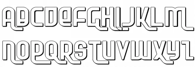 Ro'Ki'Kier Shadow Expanded Schriftart Groß