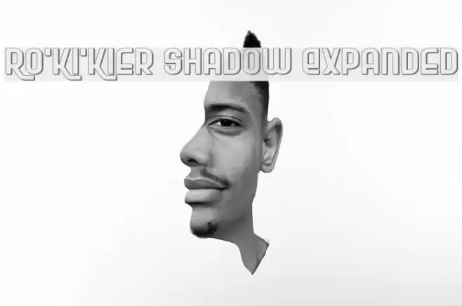 Ro'Ki'Kier Shadow Expanded Font examples