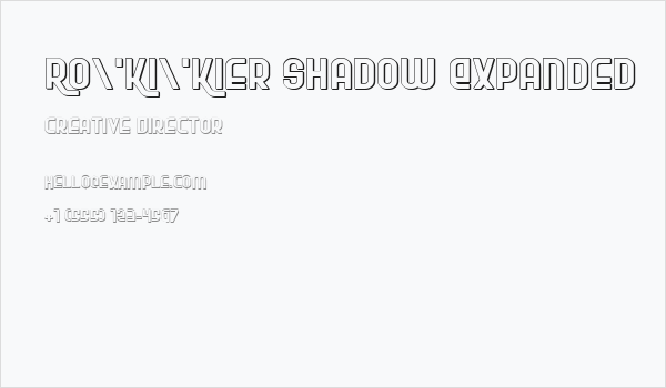 Ro'Ki'Kier Shadow Expanded Business Card