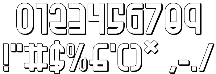 Ro'Ki'Kier Shadow Font OTHER CHARS