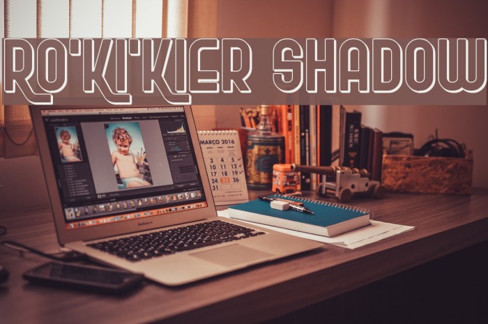 Ro'Ki'Kier Shadow Font examples