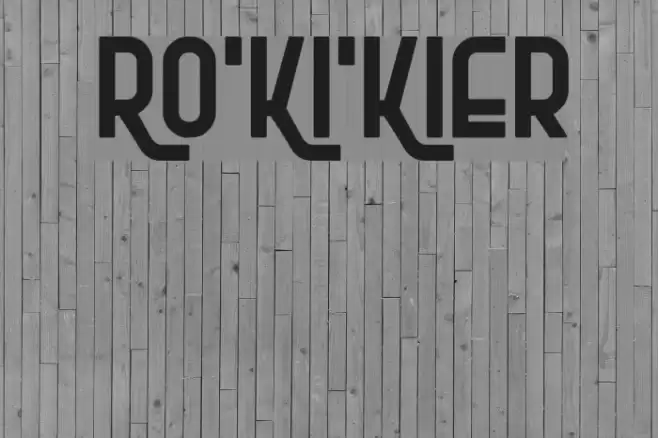 Ro'Ki'Kier Font examples