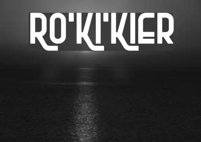 Ro'Ki'Kier Font examples