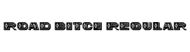 Road Bitch Regular  フリーフォントのダウンロード