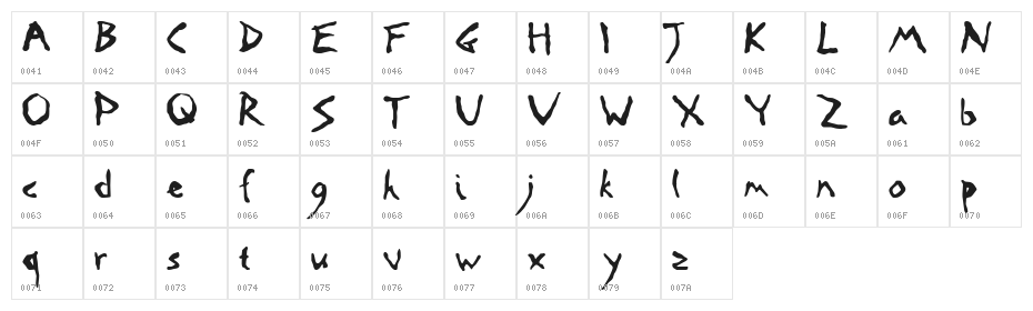 Road-Crossed Character Map