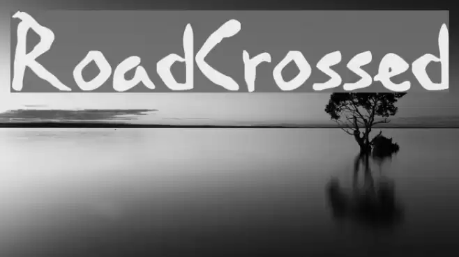 Road-Crossed Font examples