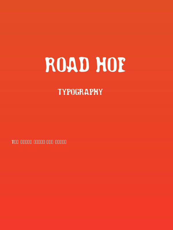 Road Hoe Poster