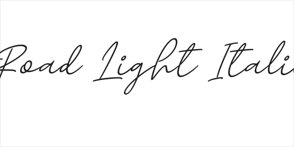 Road Light Italic Logo