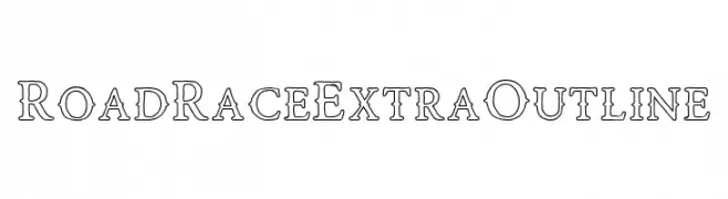 Road Race Extra Outline  Free Fonts Download