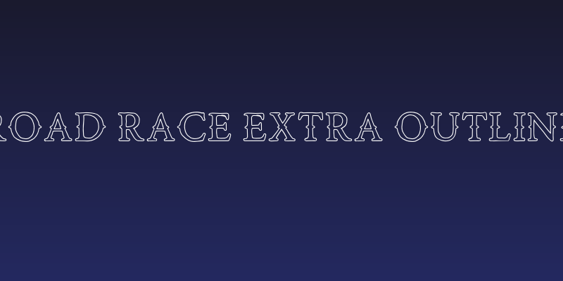 Road Race Extra Outline Social Header