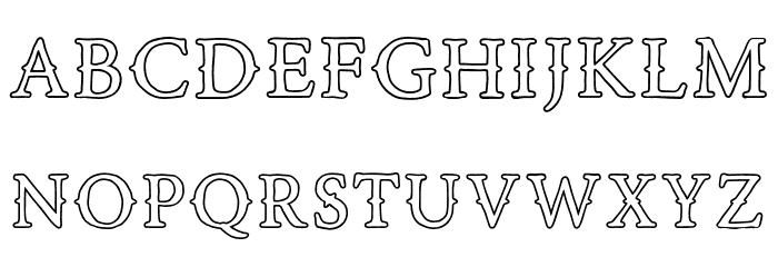 Road Race Extra Outline Font LOWERCASE