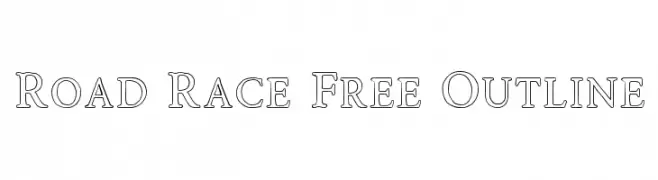 Road Race Free Outline  Скачать бесплатные шрифты