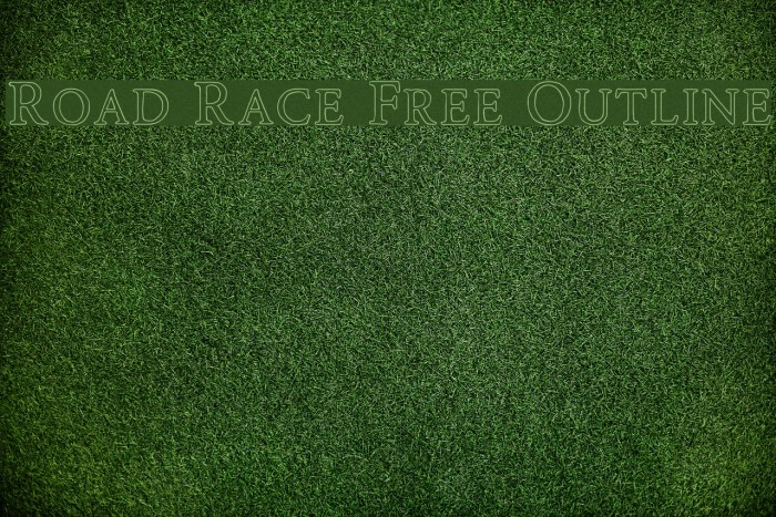 Road Race Free Outline Font examples