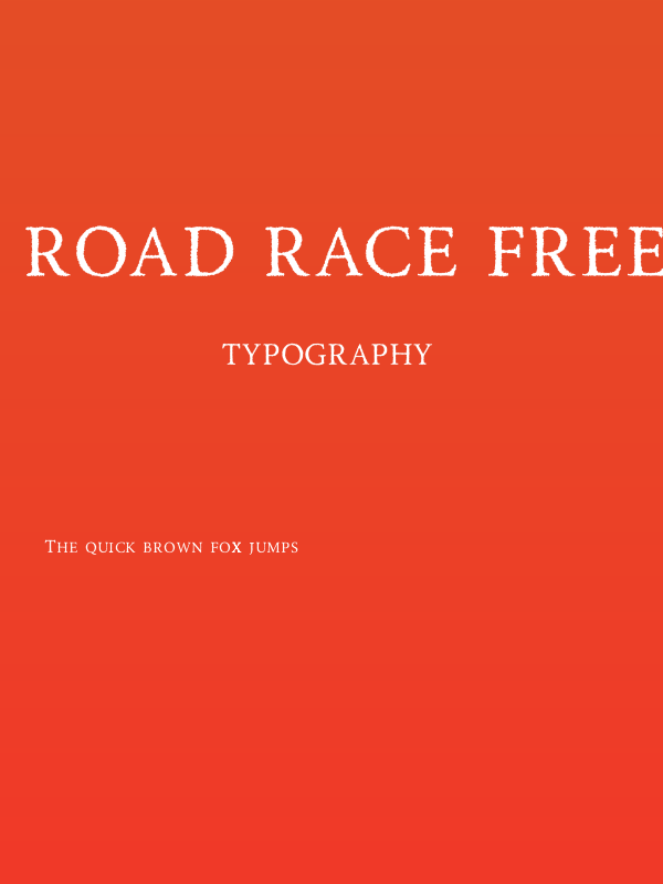 Road Race Free Rough Poster