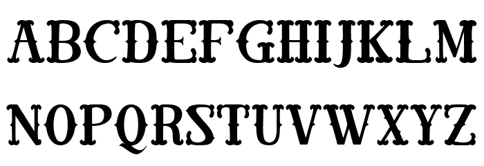 Road Shot Font LOWERCASE