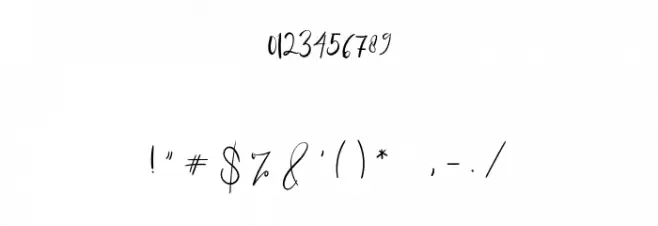 Road Sunshine Font OTHER CHARS