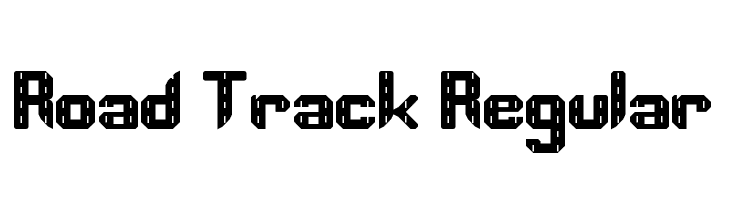 Road Track Regular Schriftart