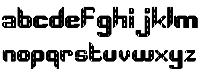 Road Track Regular Font LOWERCASE
