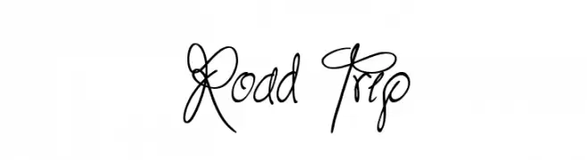 Road Trip  Fuentes Gratis Descargar
