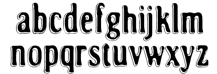 Road to nowhere Font LOWERCASE