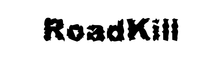 RoadKill Schriftart