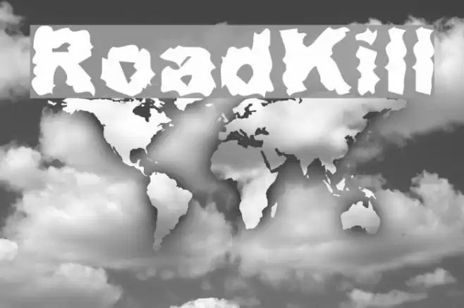 RoadKill Font examples