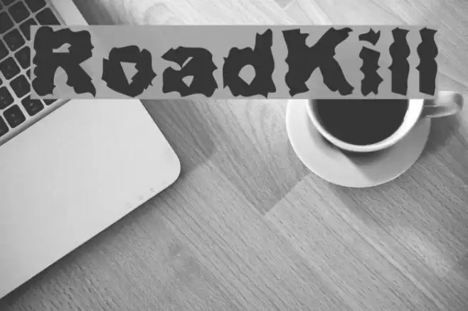 RoadKill Font examples