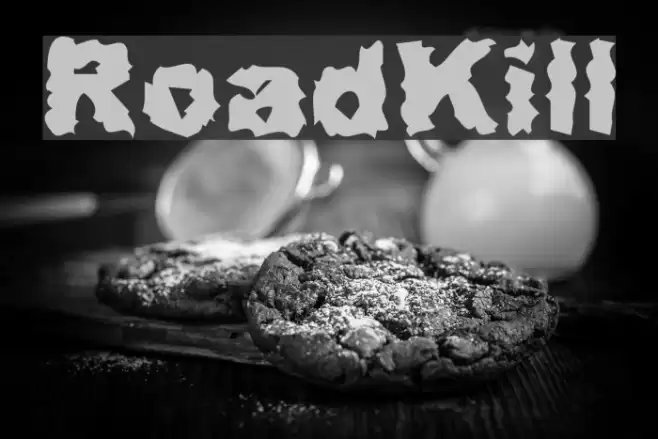 RoadKill Font examples