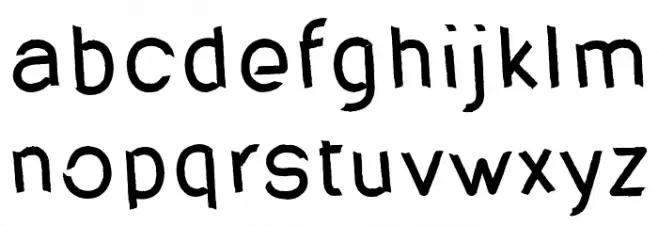 RoadPaint Font LOWERCASE